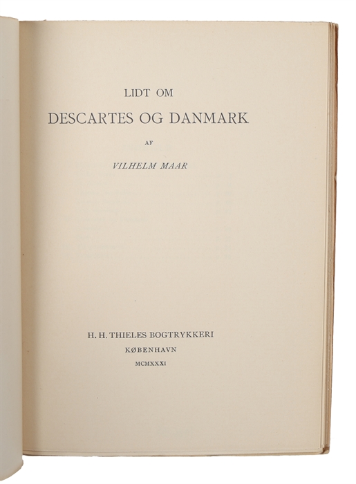 Lidt om Descartes og Danmark.