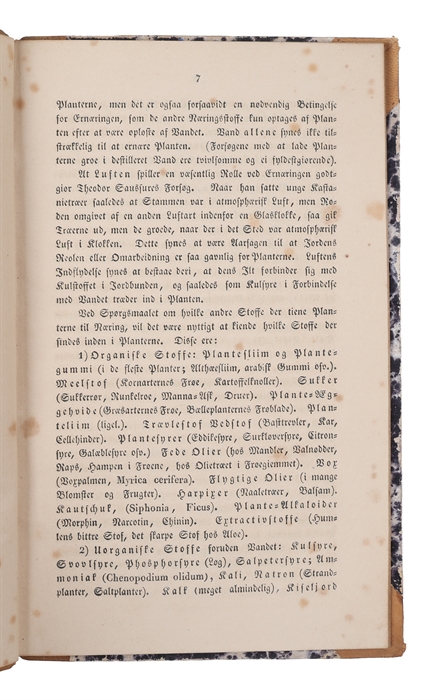 Erindringsord til en Forelæsning over den almindelige Plantelære.