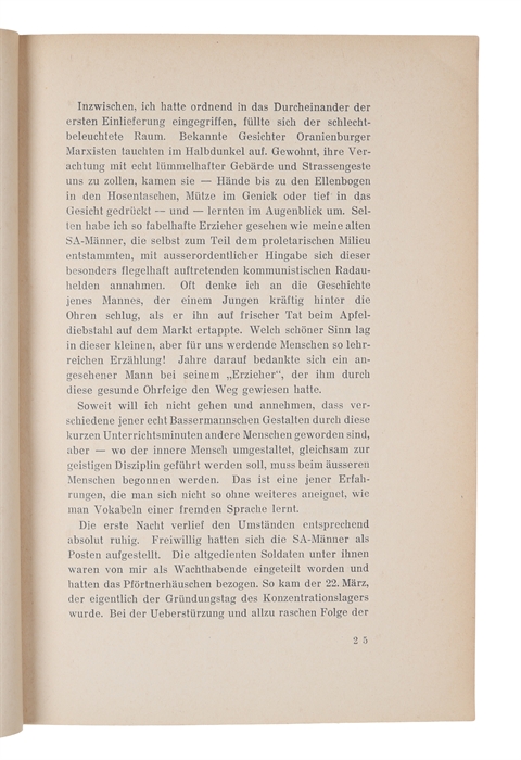 Konzentrationslager Oranienburg. 