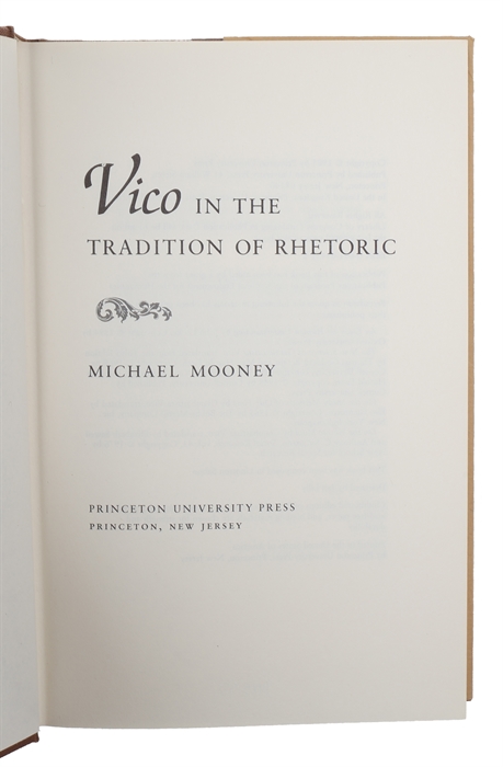 Vico in the Tradition of Rhetoric.