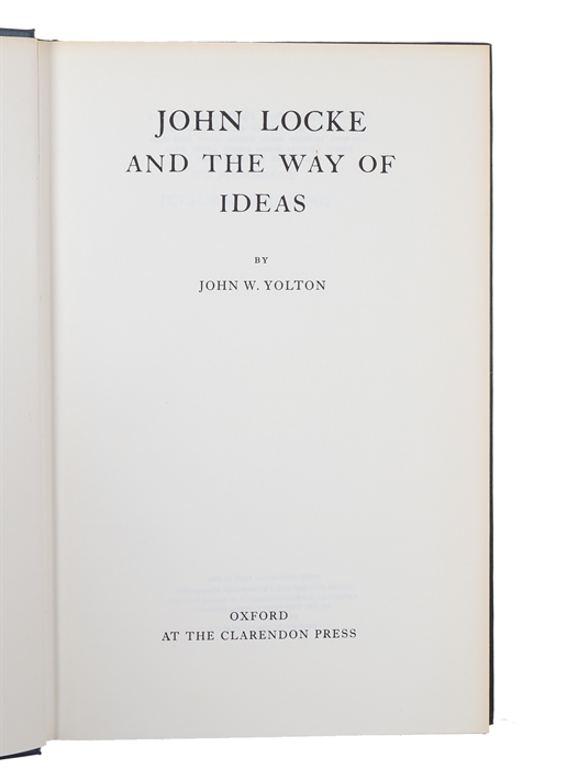 John Locke and the Way of Ideas.