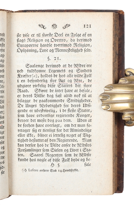 Kort Fortælning af de Vilde Folks fornemmeste Indretninger, Skikke og Meninger, til Oplysning af det menneskeliges Oprindelse og Fremgang i Almindelighed. (Brief Account of the Principal Institutions, Customs and Ideas of the Savage peoples, to Inform...