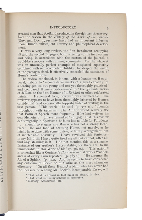 Hume's Philosophy of Human Nature.