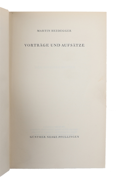 Vorträge und Aufsätze. 