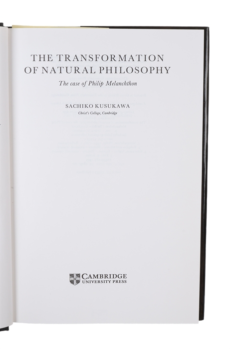 The Transformation of Natural Philosophy. The Case of Philip Melanchton.