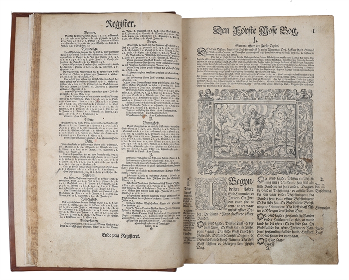 Biblia. Det er den gantske Hellige Scrifft Paa Danske igien offuerseet oc Prentet effter Salige oc høylofflige ihukommelse Kong Friderichs den II. Befalning. (3 parts).