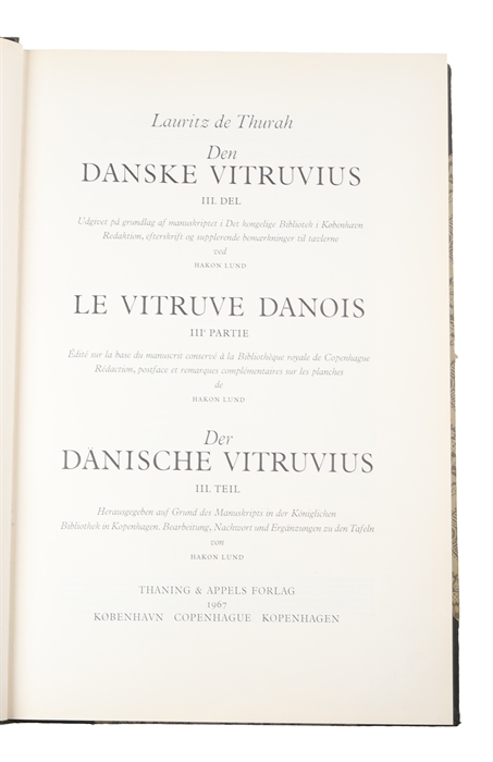 Den Danske Vitruvius. 3 vols. 