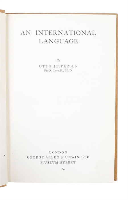 An International Language.