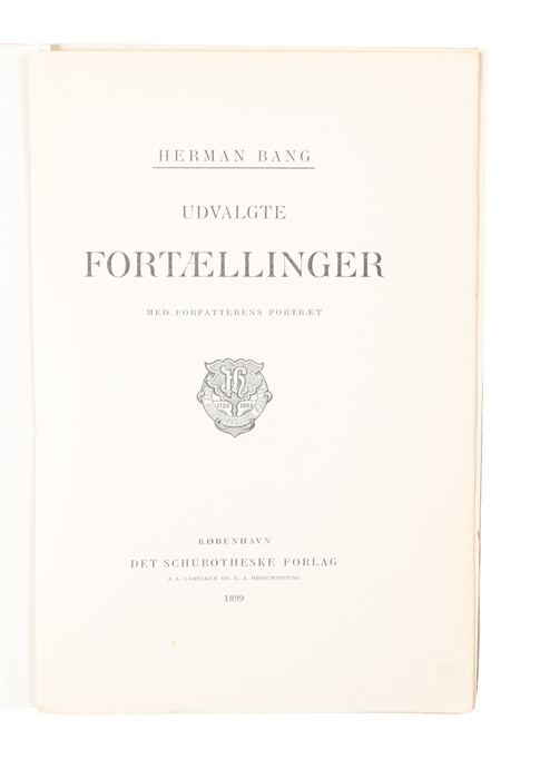 Udvalgte Fortællinger. Med Forfatterens Portræt.