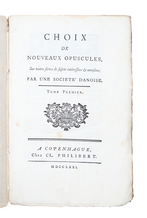 Choix de nouveaux opuscules, sur toutes sortes de sujets intéressans et amusans (Vol. 1 & 2, out of five).