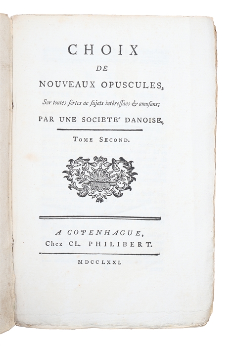 Choix de nouveaux opuscules, sur toutes sortes de sujets intéressans et amusans (Vol. 1 & 2, out of five).