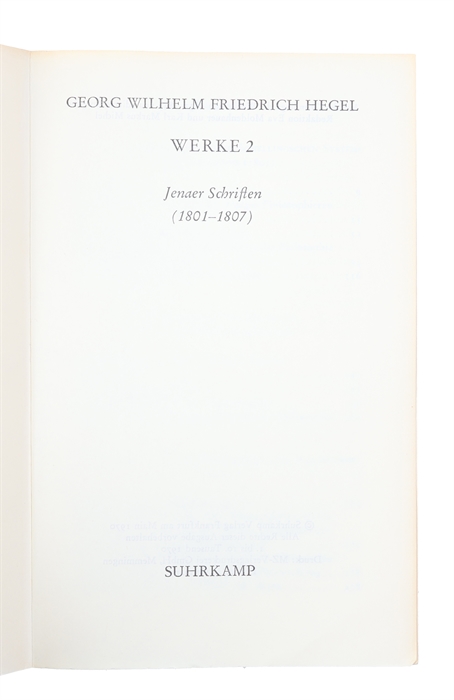 Werke in zwanzig Bänden. (21 volumes. Complete).