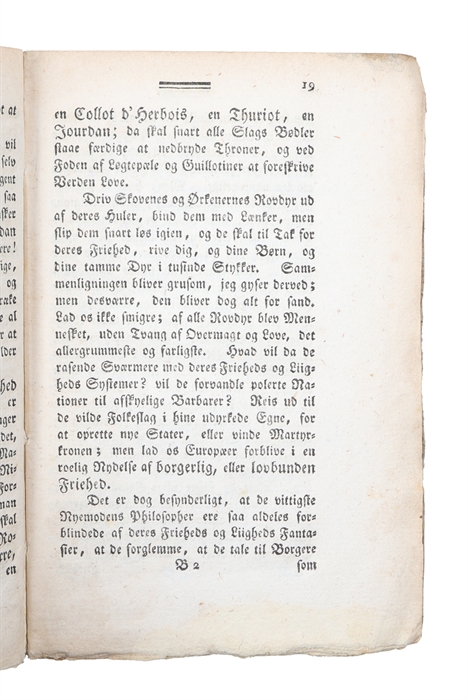 Om Folkeforførere, Nyemodens Philosopher, og Friehedsprædikanter. Til alles Opmærksomhed som elske borgerlig Friehed.