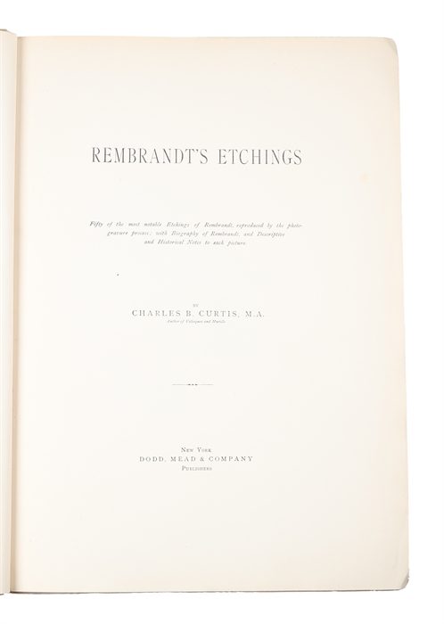 Rembrandt's Etchings.