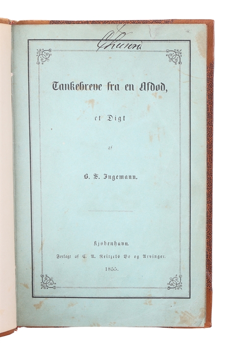 Tankebreve fra en Afdød, et Digt. 