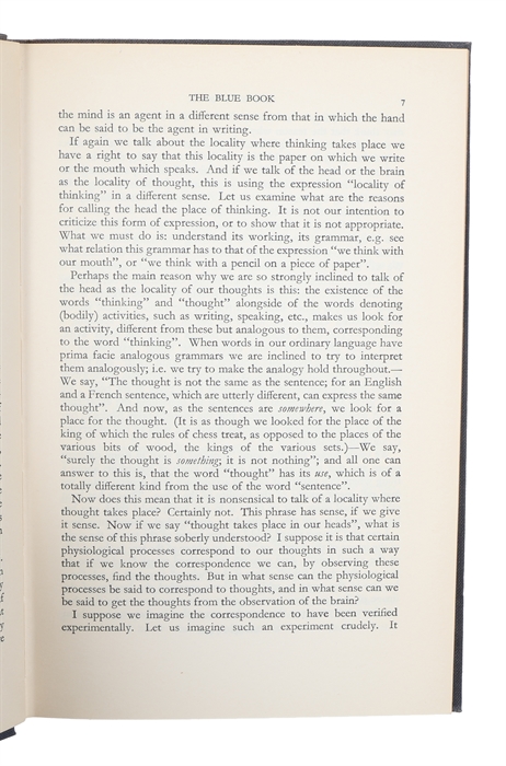 Preliminary Studies for the "Philosophical Investigations". Generally Known as the Blue and Brown Books