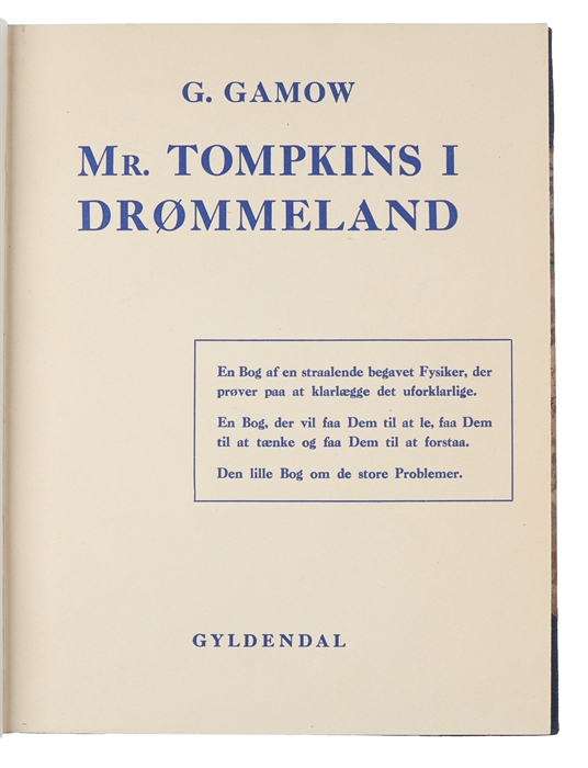 Mr. Tompkins i Drømmeland.