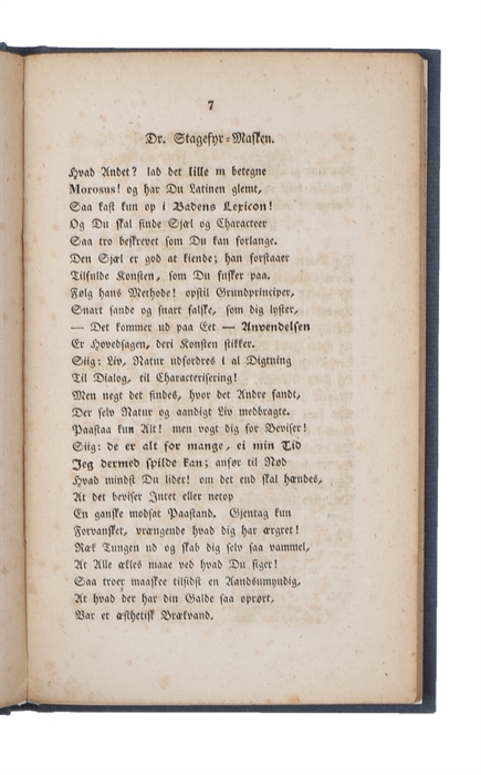 Opstanden i Litteraturstaden. Dramatisk Epilog til Ole Navnløses Levnets=Eventyr.