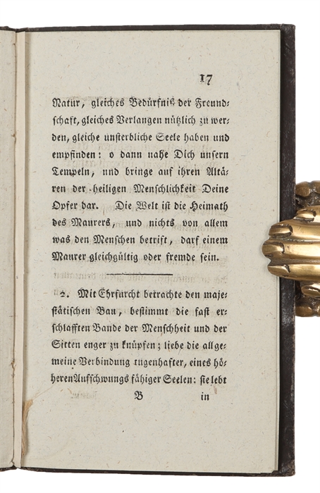 Freimaurer Regeln. Als Manuscript für Brüder.