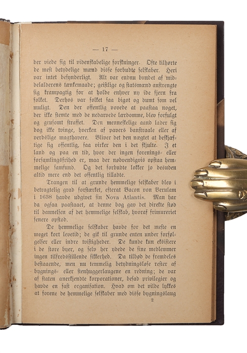 Frimureriet, dets historie, virksomhed og indretning, ritualer, eder og hemmelige kjendetegn.