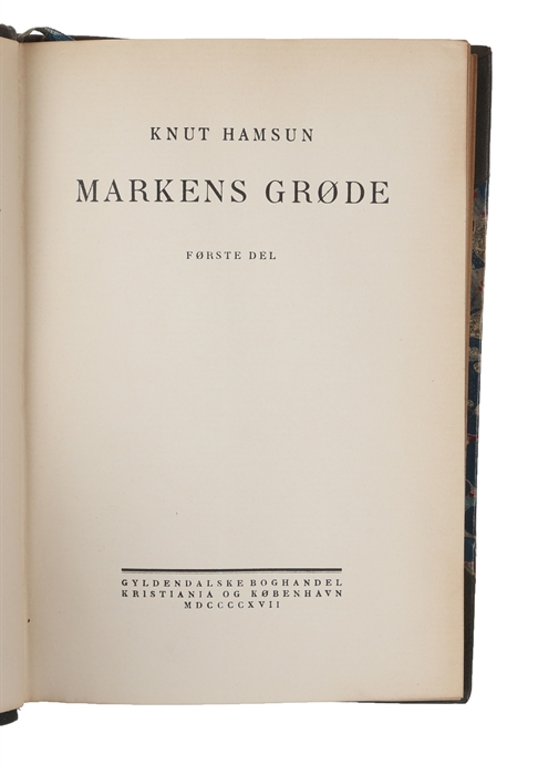 Markens Grøde. Part 1-2. 