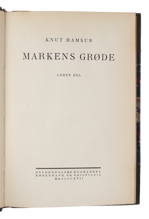 Markens Grøde. Part 1-2. 