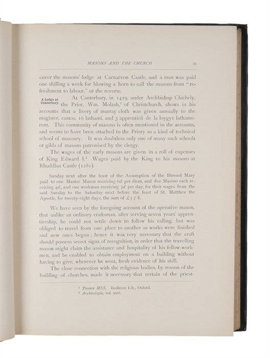 Records of the Hole Crafte and Fellowship of Masons.