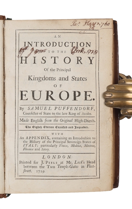 An Introduction to the History of the Principal Kingdoms and States of Europe