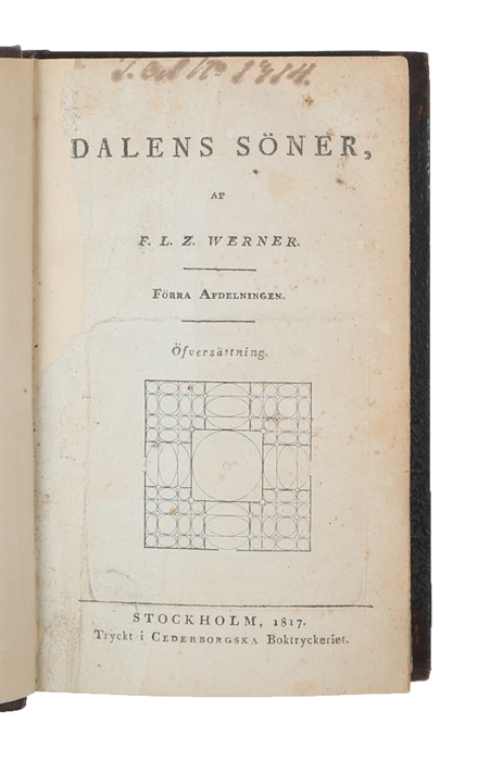Dalens söner. Öfversättning. 3 pats.