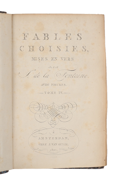 Fables choisies Mises en vers. 6 vols.