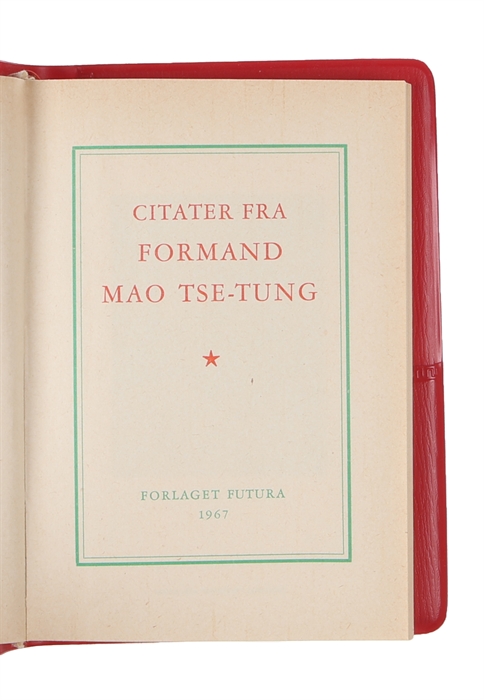 Citater fra formand Mao Tse-Tungs (Danish) (i.e. Quotations of Chairman Mao).