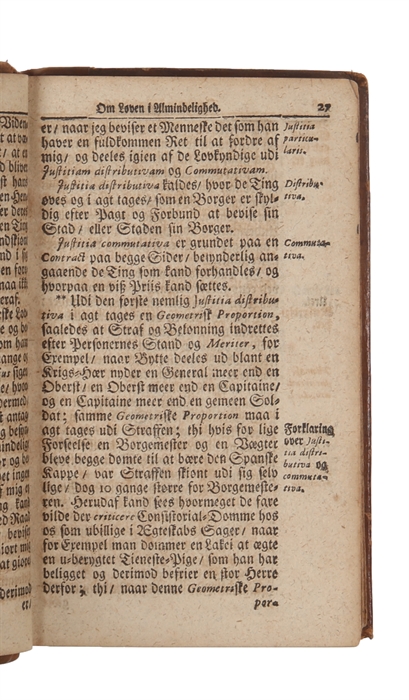 Naturens og Folke=rettens Kundskab, Bygget paa de fornemste Juristers Principiis, Illustreret med Exempler af de Nordiske Historier. Anden Edition. 2 parts.