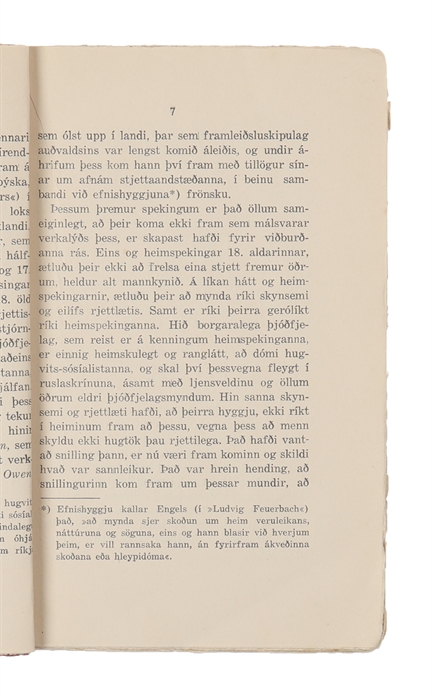 Þróun jafnaðarstefnunnar draumsýn verður að vísindum [i.e. Icelandic "The development of social policy: a dream becomes a science"]