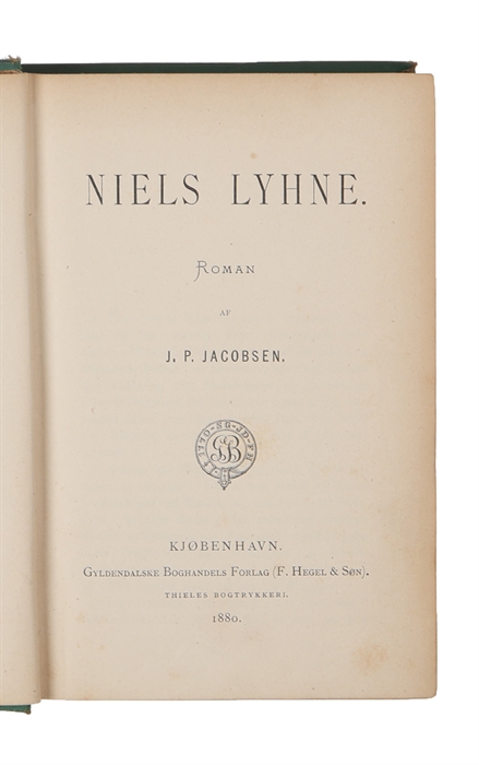 Niels Lyhne. Roman.