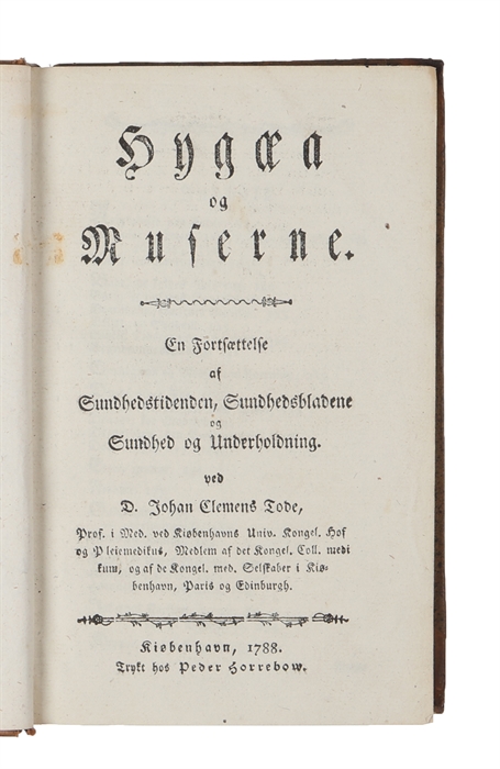 Hygæa og Muserne. En Fortsættelse af Sundhedstidenden, Sundhedsbladene og Sundhed og Underholdning.
