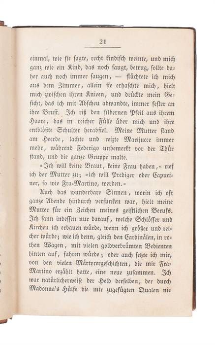 Jugendleben und Träume eines Italienischen Dichters.