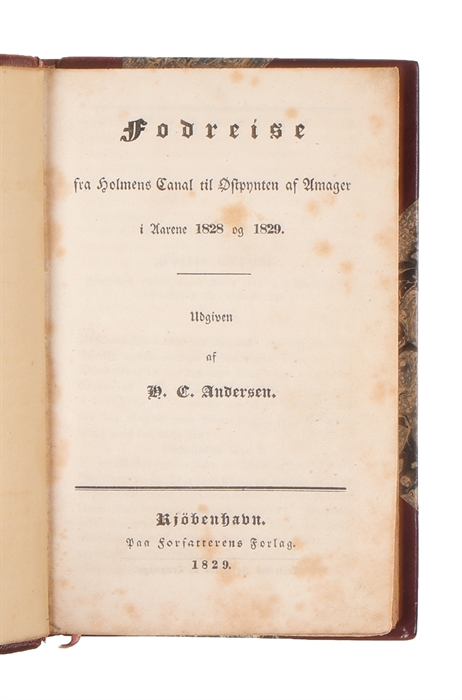 Fodreise fra Holmens Canal til Østpynten af Amager i Aarene 1828 og 1829.

