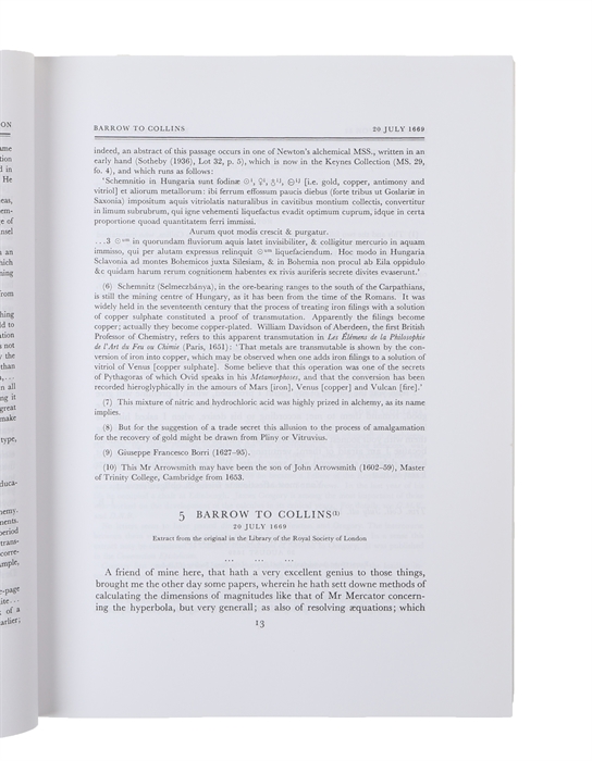 The Correspondence of Isaac Newton. Vols. 1 - 7.