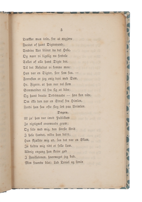 Johan Ludvig Heiberg efter Døden.