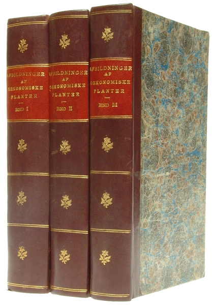 Afbildninger af danske oeconomiske Planter, med Beskrivelse over deres Egenskaber og Anvendelse. I systematisk Orden efter Prof.Hornemann's danske oeconomiske Plantelære. 3 Bd.